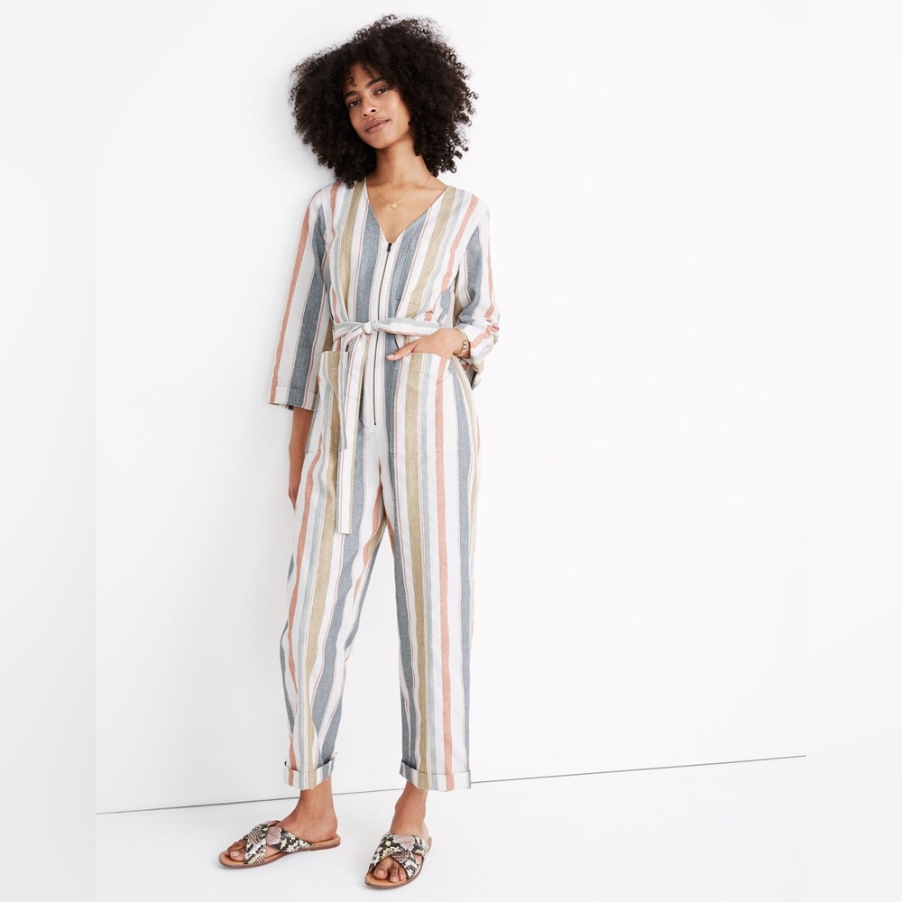 Madewell Striped Jumpsuit NWT Size 2
